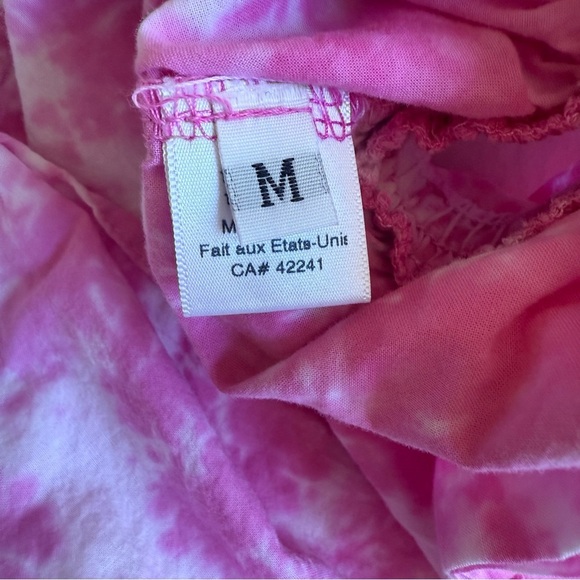 STARK X Pink Tie Dye Cotton Drawstring Shorts M - Picture 10 of 11